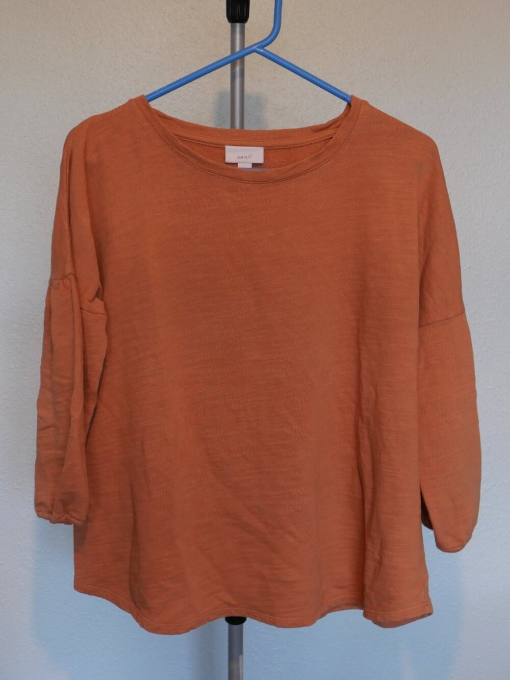 J.Jill Pure Jill 100% Cotton Sweater M Orange Boho Tunic